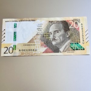 Peru - 20 Sol Currency Souvenir